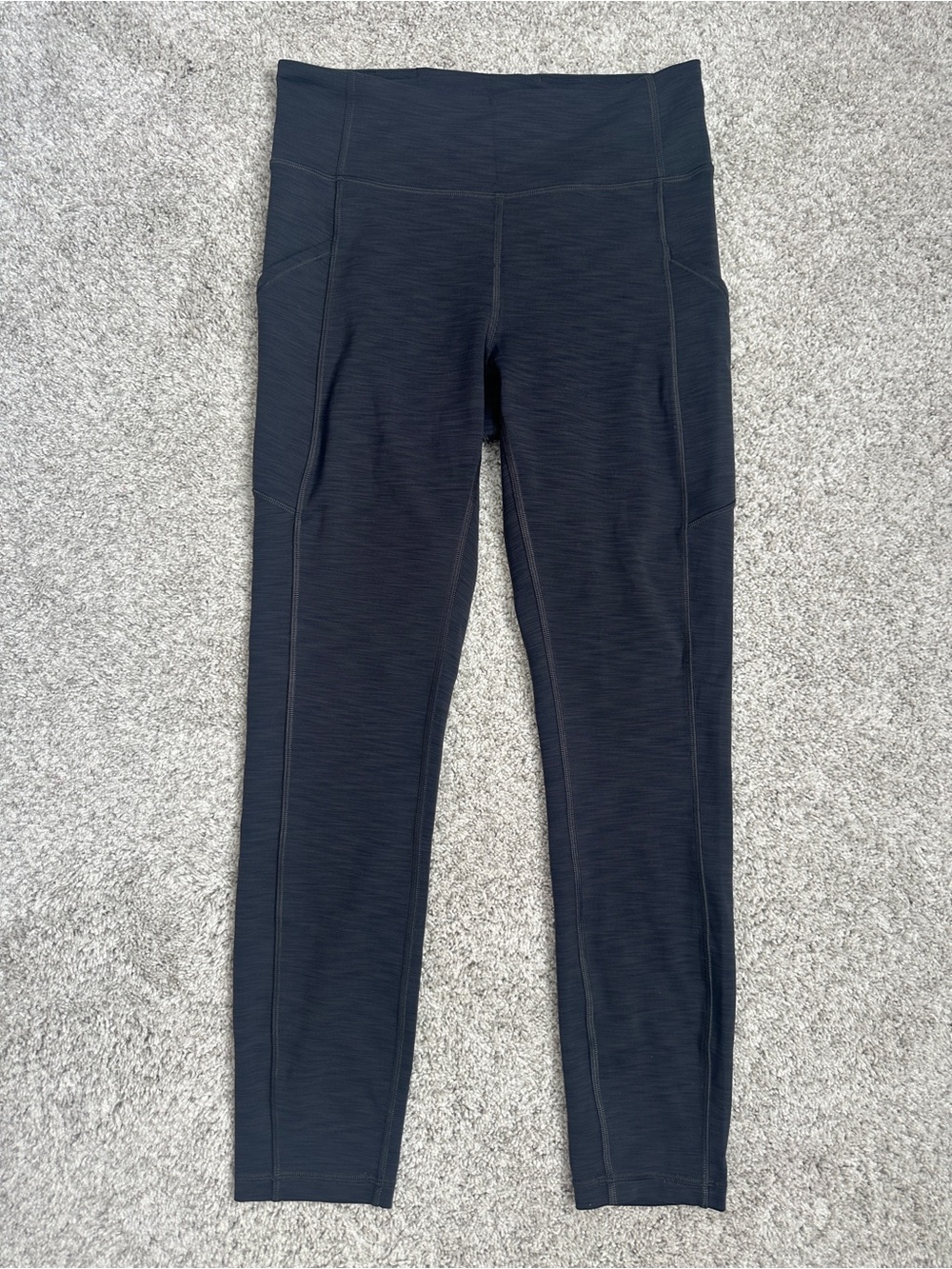 Lululemon Heathered Graphite Grey Invigorate High-Rise Leggings 25” w/ Pockets